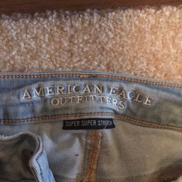 AE Mid Rise Light-wash Ripped Skinny Jeans - Picture 4 of 6